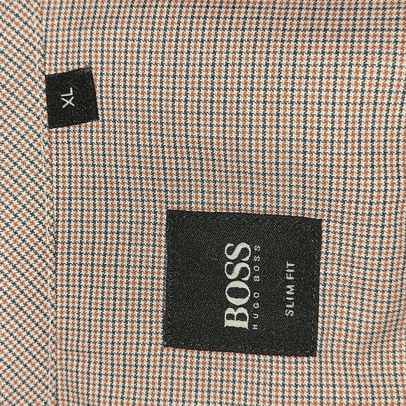 HUGO Boss Black Nemos Plaid Preppy Office Designer Luxury Dress Shirt - Men's - Picture 8 of 8